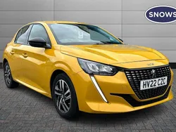 Yellow Used 2022 Peugeot 208 Allure Premium Hatchback | £13,659 (Fair price)
