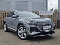 Pebble grey New 2025 Audi Q4 e-tron S-Line SUV | £47,950