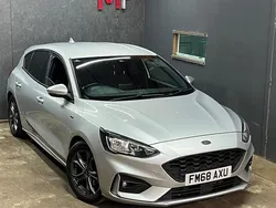 Silver Used 2019 Ford Focus ST-Line Hatchback | £9,499 (Fair price)