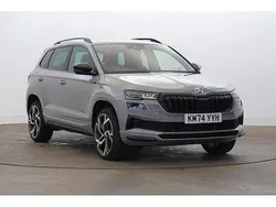 Meteor grey Used 2024 Skoda Karoq SportLine SUV | £27,990 (Fair price)