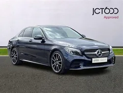 Blue Used 2019 Mercedes C220 AMG Line Premium Plus Sedan | £21,400 (Expensive)