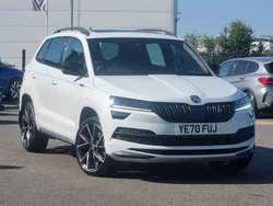 Moon white Used 2020 Skoda Karoq SportLine SUV | £19,495 (Fair price)