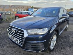 Blue Used 2016 Audi Q7 S-Line SUV | £19,995 (Good price)