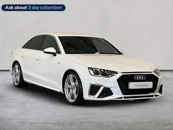 White Used 2022 Audi A4 S-Line Sedan | £22,617 (Fair price)
