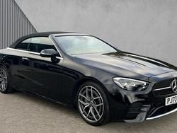 Black Used 2023 Mercedes E220 AMG Line Premium Cabriolet | £36,655 (Expensive)