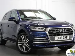 Blue Used 2018 Audi Q5 S-Line SUV | £24,695 (Fair price)
