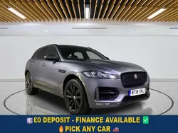 Grey Used 2018 Jaguar F-Pace R-Sport SUV | £14,649 (Fair price)