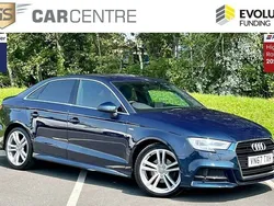 Blue Used 2017 Audi A3 S-Line Sedan | £14,400 (Good price)