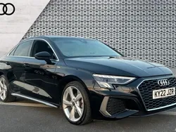 Black Used 2022 Audi A3 S-Line Sedan | £21,505 (Good price)