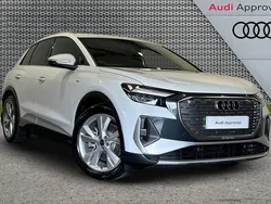 White Used 2025 Audi Q4 e-tron S-Line SUV | £33,800