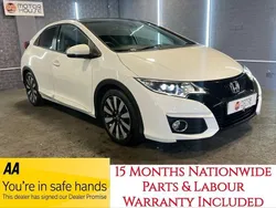 White Used 2016 Honda Civic EX Hatchback | £8,890 (Fair price)