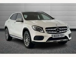 White Used 2019 Mercedes GLA200 AMG line SUV | £17,495 (A bit pricey)