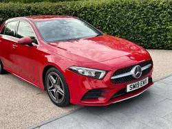 Red Used 2019 Mercedes A180 AMG line Hatchback | £16,333 (Fair price)