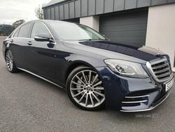 Blue Used 2018 Mercedes S350 AMG Line Premium Sedan | £19,995 (Fair price)