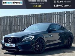 Black Used 2017 Mercedes C220 AMG line Coupe | £15,999 (A bit pricey)