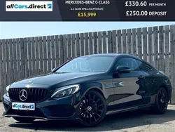 Black Used 2017 Mercedes C220 AMG line Coupe | £15,999 (Fair price)