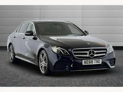 Blue Used 2018 Mercedes E220 AMG Line Premium Sedan | £20,250 (Fair price)