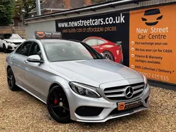 Silver Used 2015 Mercedes C200 AMG Line Premium Sedan | £10,584 (Expensive)