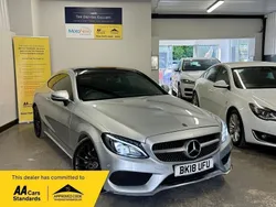 Silver Used 2018 Mercedes C220 AMG Line Premium Coupe | £15,995 (Fair price)
