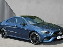 Blue Used 2023 Mercedes CLA220 AMG Line Premium Plus Sedan | £32,258 (Fair price)