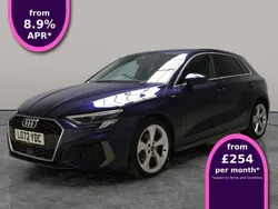Blue Used 2022 Audi A3 Sportback S-Line Hatchback | £19,232 (Fair price)