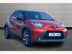 Chilli red with black Used 2022 Toyota Aygo Hatchback | £12,950 (Fair price)