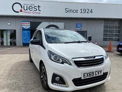 White Used 2019 Peugeot 108 Allure Hatchback | £7,295 (Fair price)