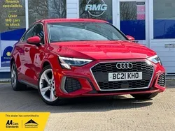 Red Used 2021 Audi A3 S-Line Sedan | £17,000 (Fair price)
