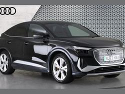 Black Used 2022 Audi Q4 Sportback e-tron S-Line SUV | £26,790