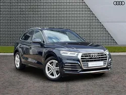 Moonlight blue metallic Used 2019 Audi Q5 S-Line SUV | £21,499 (Good price)