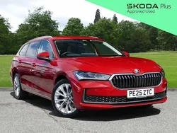 Red New 2025 Skoda Superb SE L Estate | £33,995 (A bit pricey)