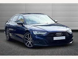 Blue Used 2021 Audi A8 Black Edition Sedan | £36,970 (Expensive)