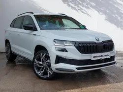 White Used 2024 Skoda Karoq SportLine SUV | £27,698 (A bit pricey)
