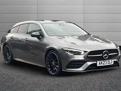 Mountain grey Used 2023 Mercedes CLA200 AMG Line Premium Plus Estate | £27,995 (Good price)