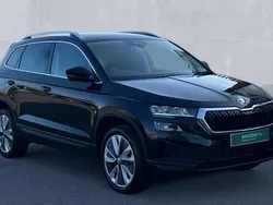 Black magic pearlescent Used 2024 Skoda Karoq SE L SUV | £21,346 (Fair price)