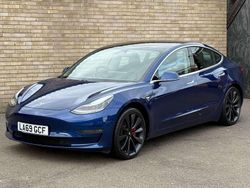 Blue Used 2020 Tesla Model 3 Performance Sedan | £18,195 (Fair price)