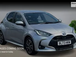 Silver Used 2023 Toyota Yaris Hybrid Design Hatchback | £18,401 (Fair price)
