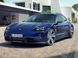 Gentian blue metallic Used 2023 Porsche Taycan GTS Sport Turismo Sedan | £82,990