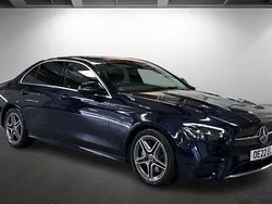 Nautical blue Used 2022 Mercedes E200 AMG line Sedan | £22,700 (Fair price)