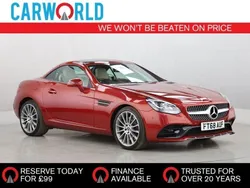 Red Used 2018 Mercedes SLC180 AMG line Cabriolet | £19,400 (Good price)