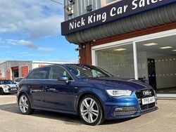 Scuba blue Used 2015 Audi A3 S-Line Hatchback | £10,975 (Fair price)