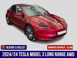 Red Used 2024 Tesla Model 3 Long Range AWD Sedan | £36,950