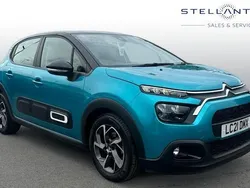 Blue Used 2021 Citroën C3 PureTech Hatchback | £10,658 (Fair price)