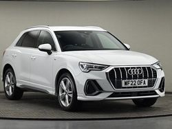 Glacier white metallic Used 2022 Audi Q3 S-Line SUV | £24,700 (Fair price)