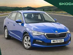 Energy blue Used 2021 Skoda Scala SE Hatchback | £13,995 (A bit pricey)