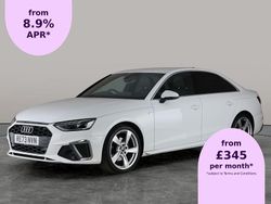 White Used 2023 Audi A4 S-Line Sedan | £23,381 (Fair price)