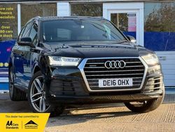 Black Used 2016 Audi Q7 S-Line SUV | £19,750 (Fair price)