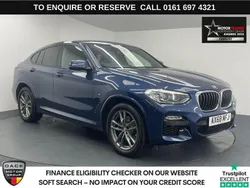 Blue Used 2019 BMW X4 M Sport SUV | £22,470 (Fair price)