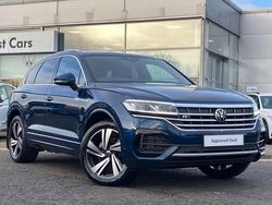 Blue Used 2021 VW Touareg R-line SUV | £37,995 (Fair price)
