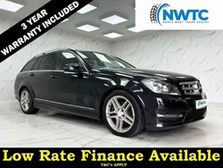 Black Used 2013 Mercedes C200 AMG Estate | £3,295 (Good price)